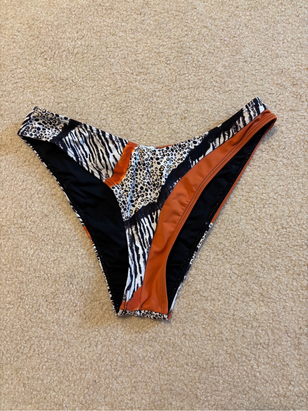 Icon Swim Women's Mixed Animal Print Bikini Bottom Size Large